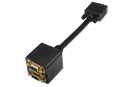 Cable SVGA HDB15 fichas oro macho/hembra x2 ByPass con filtros 0,2m