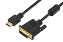 Cable DVI-D a HDMI macho/macho fichas oro con filtros 1,8m