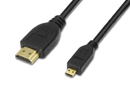 Cable HDMI a Micro HDMI V1.4 fichas oro 0,8m